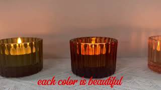 little cute 5 color tealight candleholder#tealight holders#candleholders#green candle holders