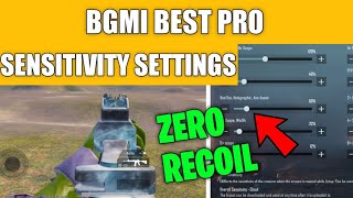 BEST SENSITIVITY SETTING AND FULL GUIDE + 0 RECOIN IN BGMI
