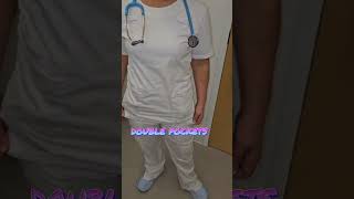 In my white tshirt scrub top! Get yours today! #scrubs #nurse #pockets