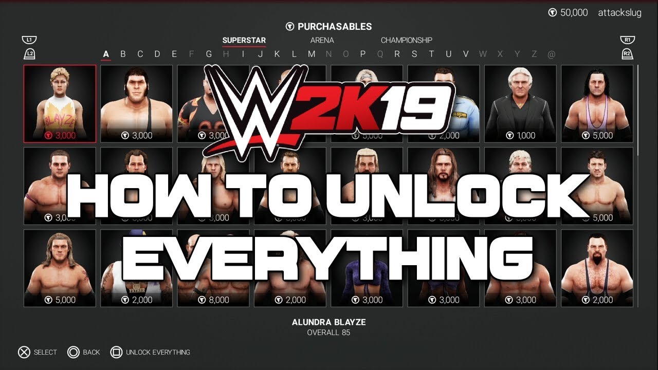 WWE 2K19 - How To Unlock Everything (Tutorial) - YouTube