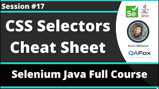 Selenium Java Training - Session 17 - CSS Selectors - Cheat-sheet