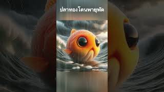 ปลาทองโดนพายุพัด #ปลาทอง #ปลา #พายุก่อตัว #ฝนตก #cute #น่ารัก #animals #เรื่องเล่า #cute