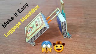 Rolling Luggage Toy for kids । Easy miniature Furniture DIY