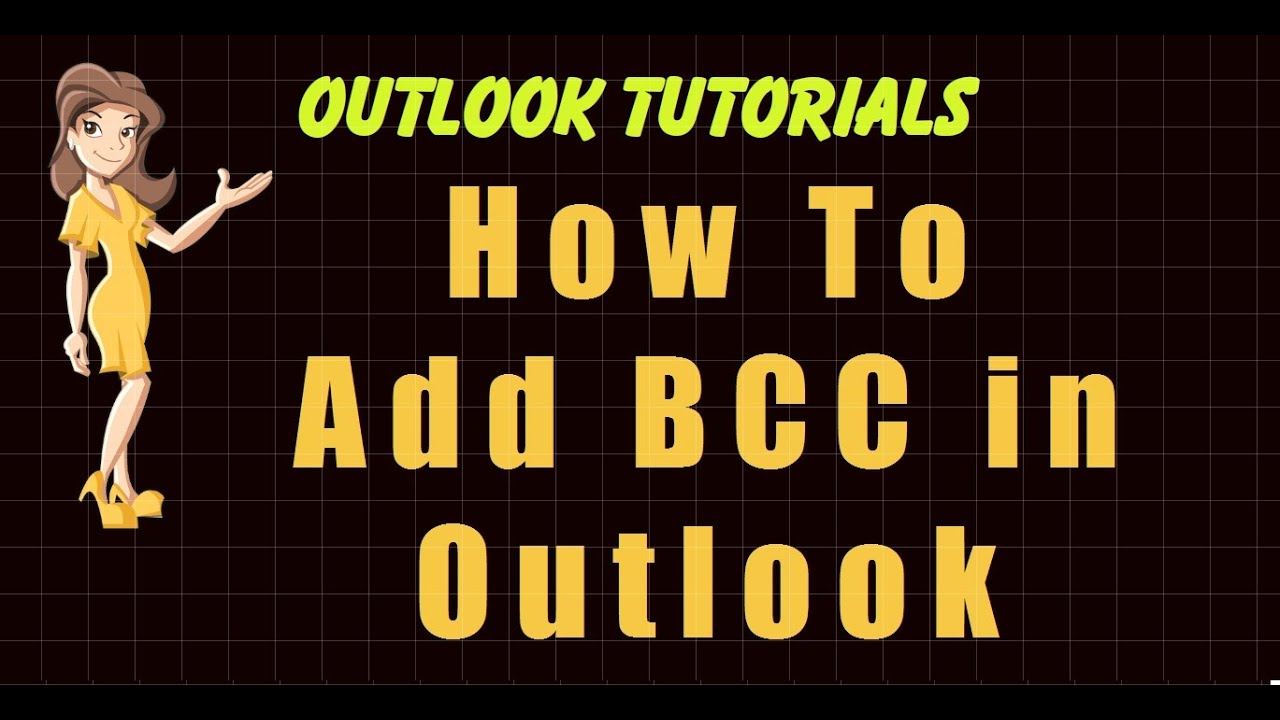 How To Add Bcc In Outlook - YouTube