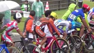 自転車競技　岩手国体　少年スクラッチ決勝