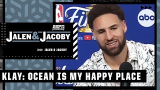 Reacting to Klay Thompson saying the ocean is his ‘happy place’ 🌊 | Jalen & Jacoby