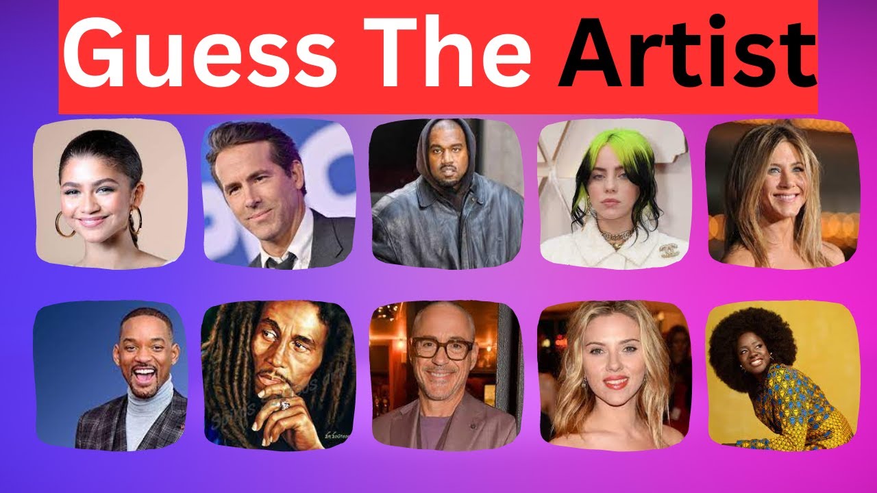 Guess The Artist Challenge Can You Guess 70 Artist Youtube