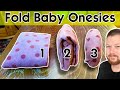 How to Fold Baby Onesies (Fast and Space-Saving)