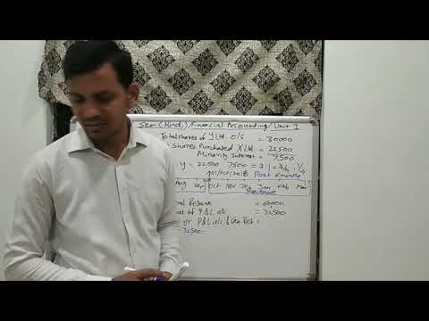 B.Com Sem 6 - Financial Accounting (Hindi) - Lecture 7 - YouTube