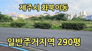 제주시 화북이동 제1종일반주거지역 290평 미래가치 확실한 저렴한 가격 투자용 최적 급매물 010 4436 0401