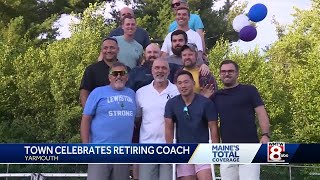 Yarmouth holds ceremony for retiring coach