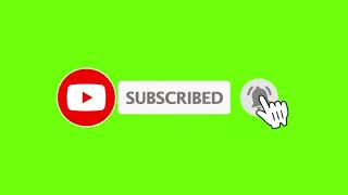 Green screen subscribe button animation | Youtube subscribe button
