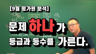 [9 평가원 분석] 문제 하나가 [등급과 등수]를 가른다.