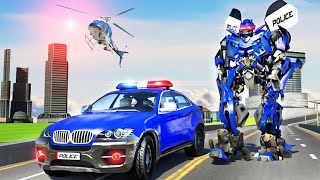 Police Transformer Superhero - Police Robot Car Simulator - Android GamePlay