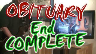 OBITUARY The End Complete Live Guitar Cover Lesson Single Take!