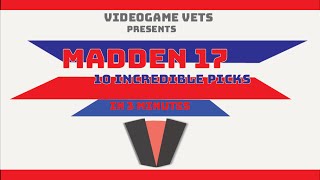 Madden 17: 10 Incredible Interceptions in 3 Minutes