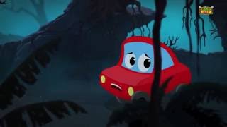 Little Red Car Rhymes - Run Little Red Car Run ! Little Red Car And The Scary Monster Truck