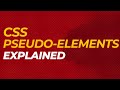CSS Pseudo Elements | first-letter | first-line | before & after | HTML/CSS