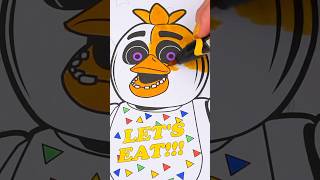 Coloring Chica 🐤 #fivenightsatfreddys #coloring #art #fnaf