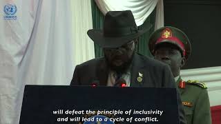 South Sudan’s President confirms commitment to “speed up and conclude” Tumaini peace negotiations