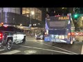 septa njt bus evening action in downtown philly fashion district 12 09 2022