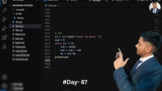 Python program to calculate the sum of digits of a number #100daysofcode #codeeveryday #python