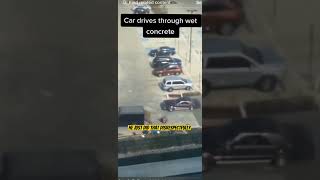 Car Drives THROUGH WET CONCRETE on purpose | BOSS LOOSES IT!