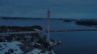 A Snowy Drone Journey through Sweden 🌨️🇸🇪