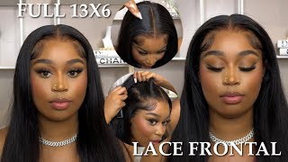 FULL 13x6 Lace Frontal Wig Install fr Ashimary Hair