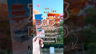 【京都旅游 Kyoto 06】人生的葡萄｜清水寺｜三重塔｜前门町｜日均2万步#日本旅行Vlog #京都自由行 #KyotoTravel #JapanTrip #Kyotohyatt