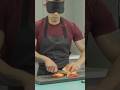 Fastest time to slice a pepper blindfolded - 10.78 seconds by @w2sixpackchef 🔪🫑