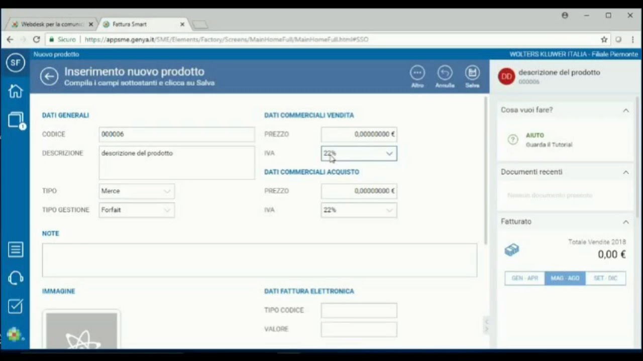 Fattura Smart - Gestione Prodotti E Servizi - YouTube