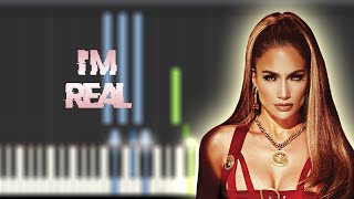 Jennifer Lopez - I'm Real (Remix) ft Ja Rule | Instrumental Piano Tutorial /Partitura /Karaoke /MIDI