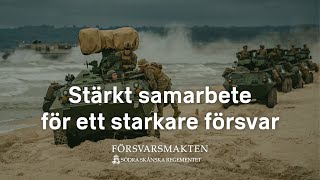 Stärkt samarbete för ett starkare försvar - Sverige övade med den amerikanska marinkåren