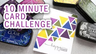 10 Minute Card Challenge + NEW Versafine Clair Inks