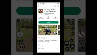 farming tractor game simulator download play store #shorts