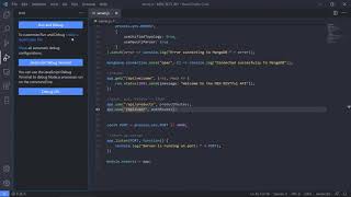 Debugging with VS Code - Debugging NodeJS example
