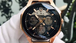 Xship.vn: Bulova Curv Chronograph Black Dial Men Watch 98A185