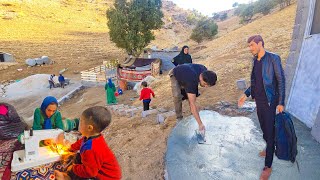 👷🏻‍♂️🧱Milad's Return to the Farm: Beautiful Bathroom Steps, Farewell to Hasan, and Crafting a Quilt!