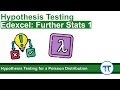 A Level Further Maths | Further Stats 1 | Hypothesis Testing for the Mean of a Poisson Distribution