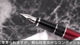 PILOT パイロット 万年筆 エラボー 金属軸 レッド 軟太字