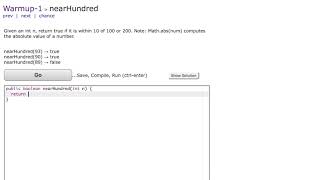 Coding with Java: Simple example using Math.abs