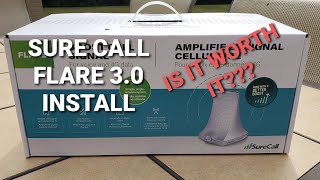 sure call flare 3.0 cell signal booster installation review boost 4G LTE cell phone better service
