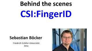 CSI:FingerID behind the scenes