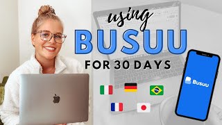 I Tried Busuu for 30 Days 🇮🇹   | Language Learning App Review