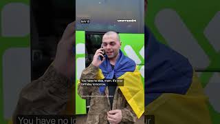 Freed Ukrainian Defenders Making Their First Calls Home #warinukraine