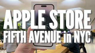 Shopping at the Fifth Avenue Apple Store in #newyorkcity