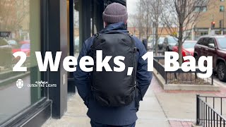 Two Weeks, One Bag | Minimalist Pack With Me | Tortuga Expandable Backpack