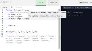 Intermediate Algorithm Scripting: Seek and destroy
