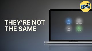On a Mac: Restart, Shut Down, Sleep or Log Out — What Actually Happens
